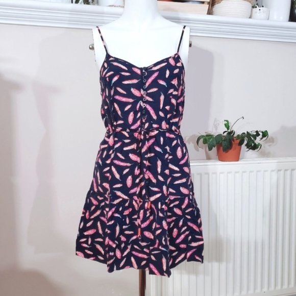 Aéropostale Tie waist Pleated Flare Skater Dress- XS - Picture 2 of 16